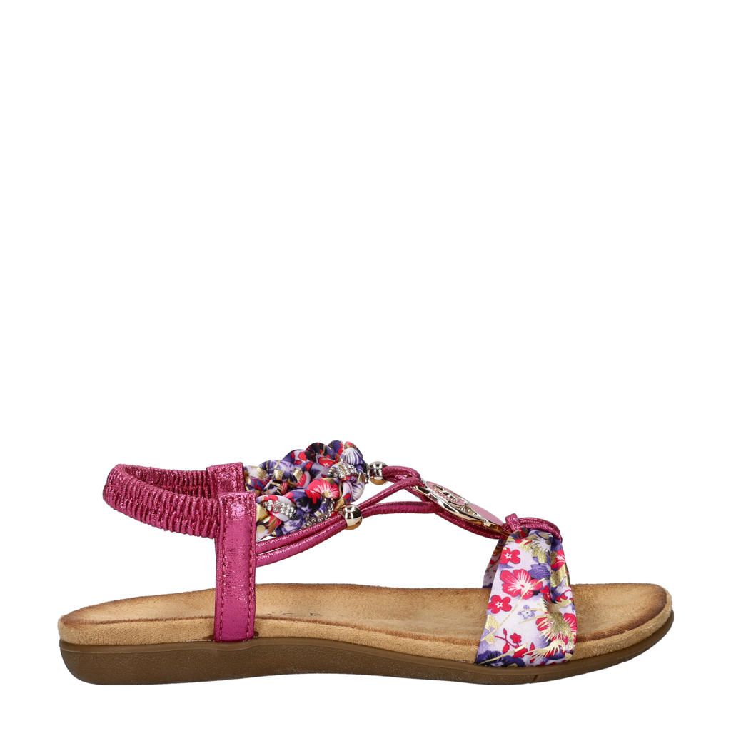 Fuchsia dames Dolcis sandalen van imitatieleer