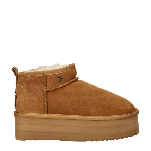 Warmbat Australia Durack Triple suède enkelboots cognac afbeelding