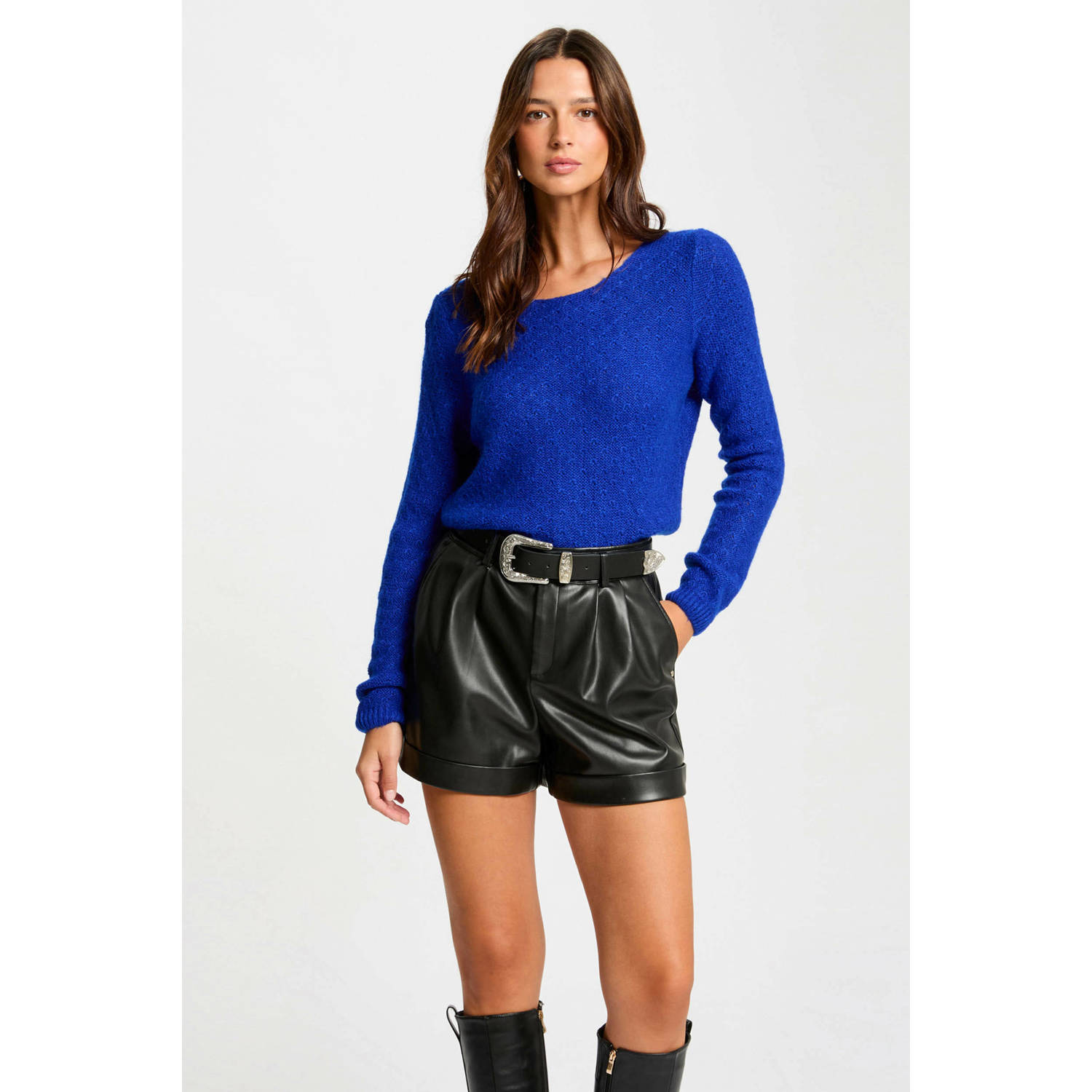 Morgan vest blauw
