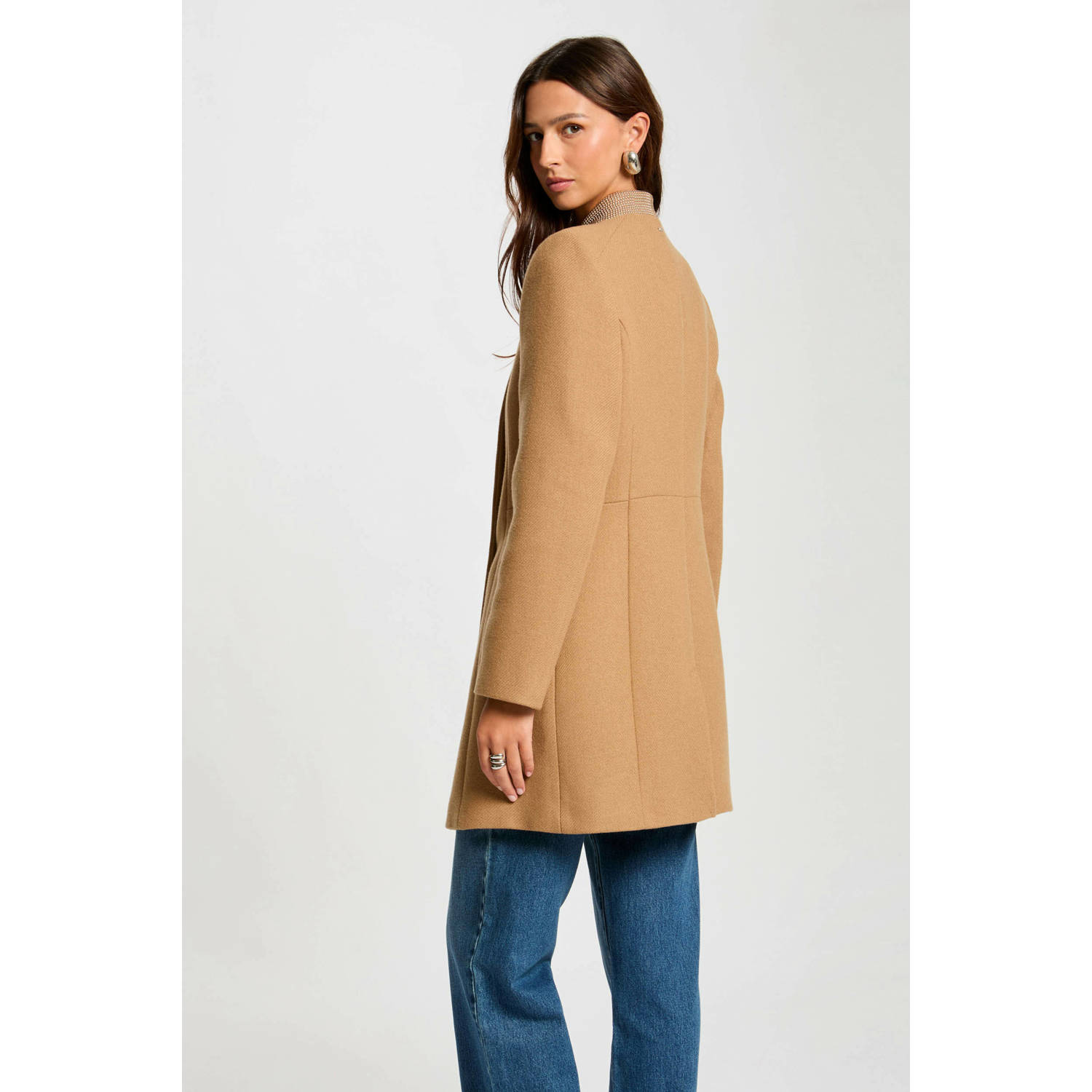 Morgan jas met wol camel