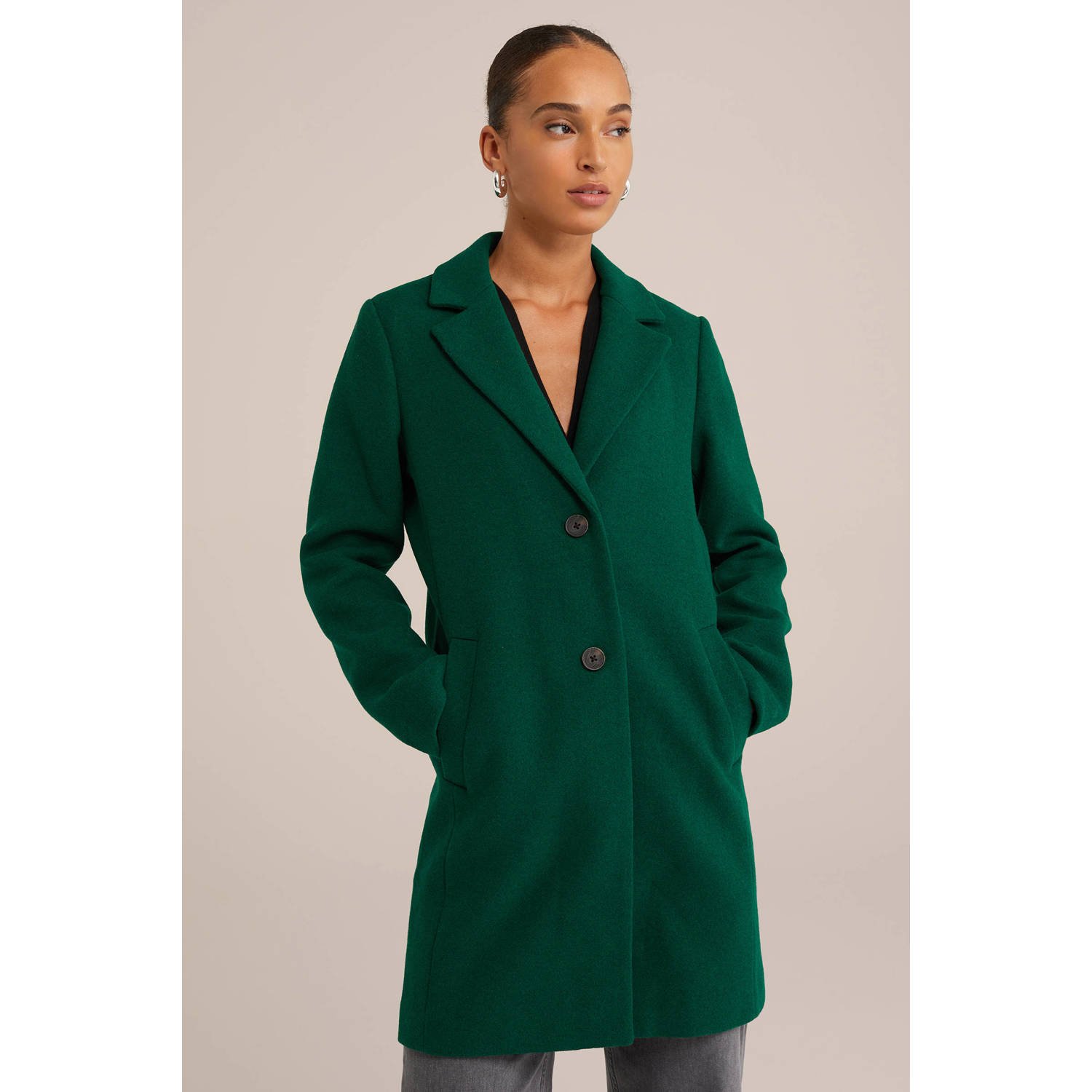 WE Fashion jas groen