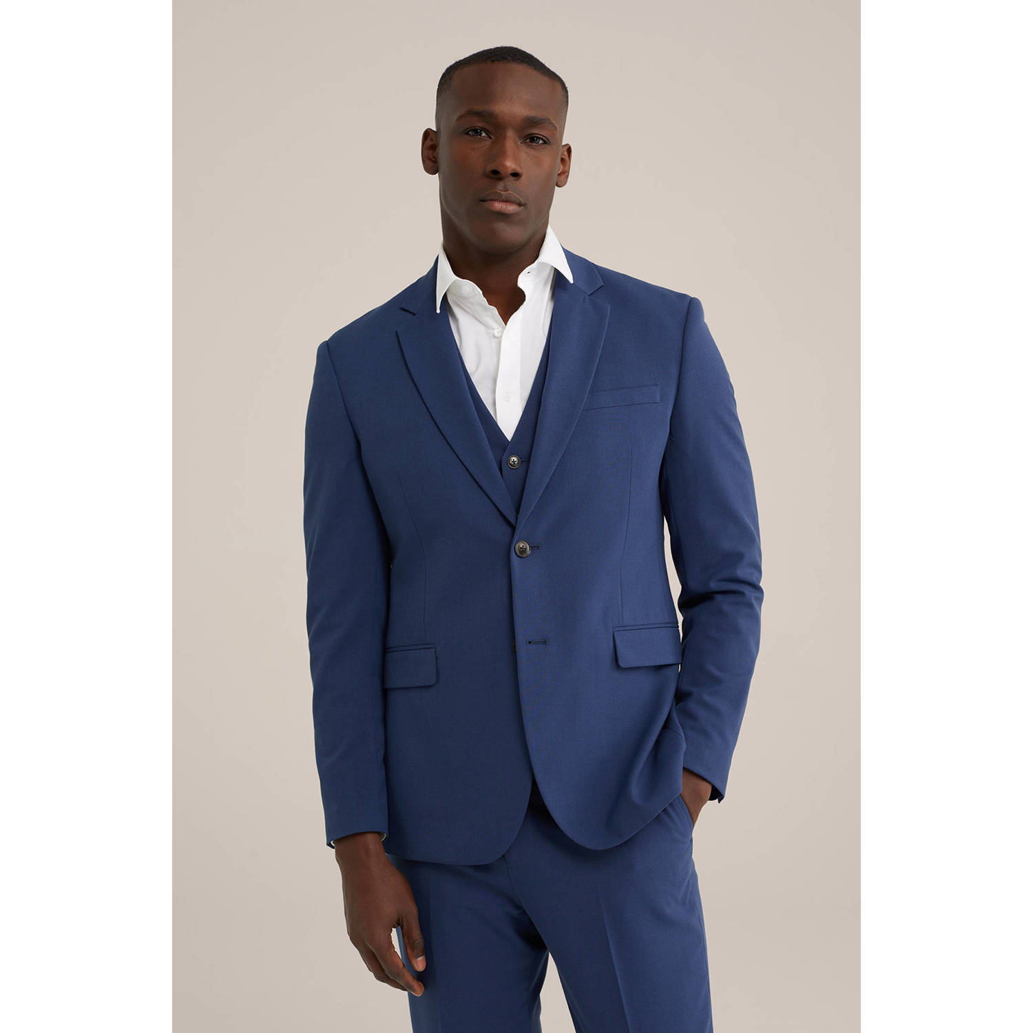 WE Fashion WE Fundamentals Tall fit colbert blauw