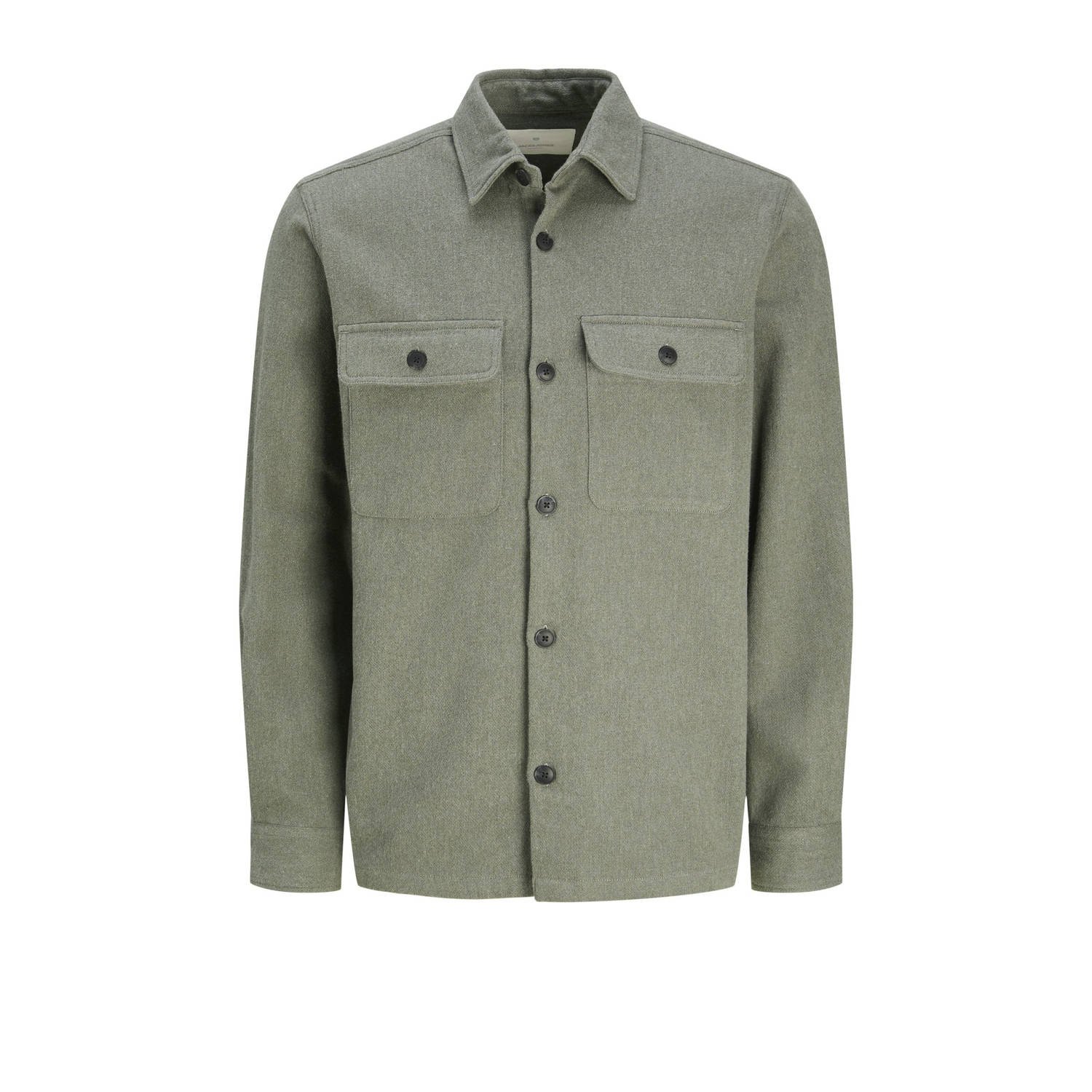 Jack & Jones Overhemd met lange mouwen JPRRAYMOND MELANGE SOLID LS OVERSHIRT SN