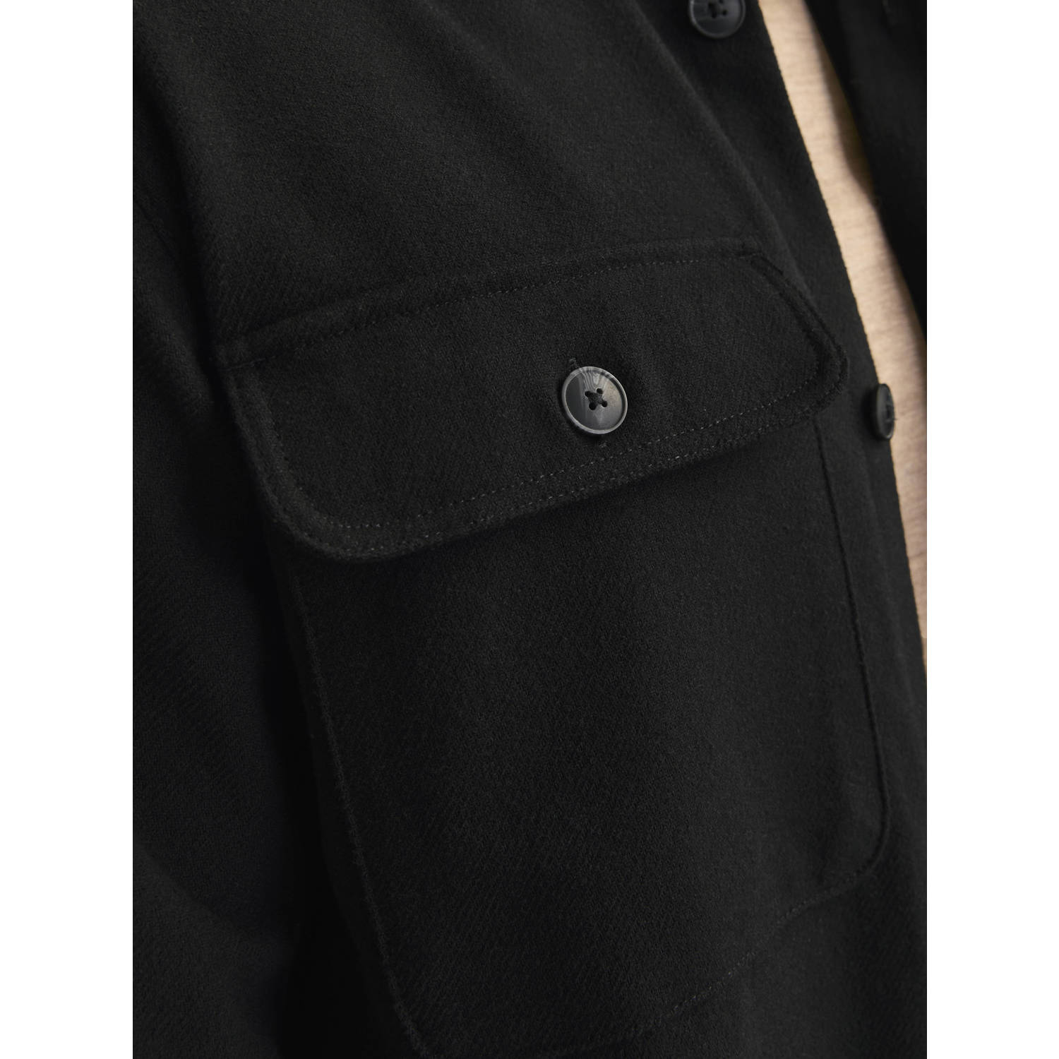 JACK & JONES PREMIUM overshirt JPRRAYMOND zwart