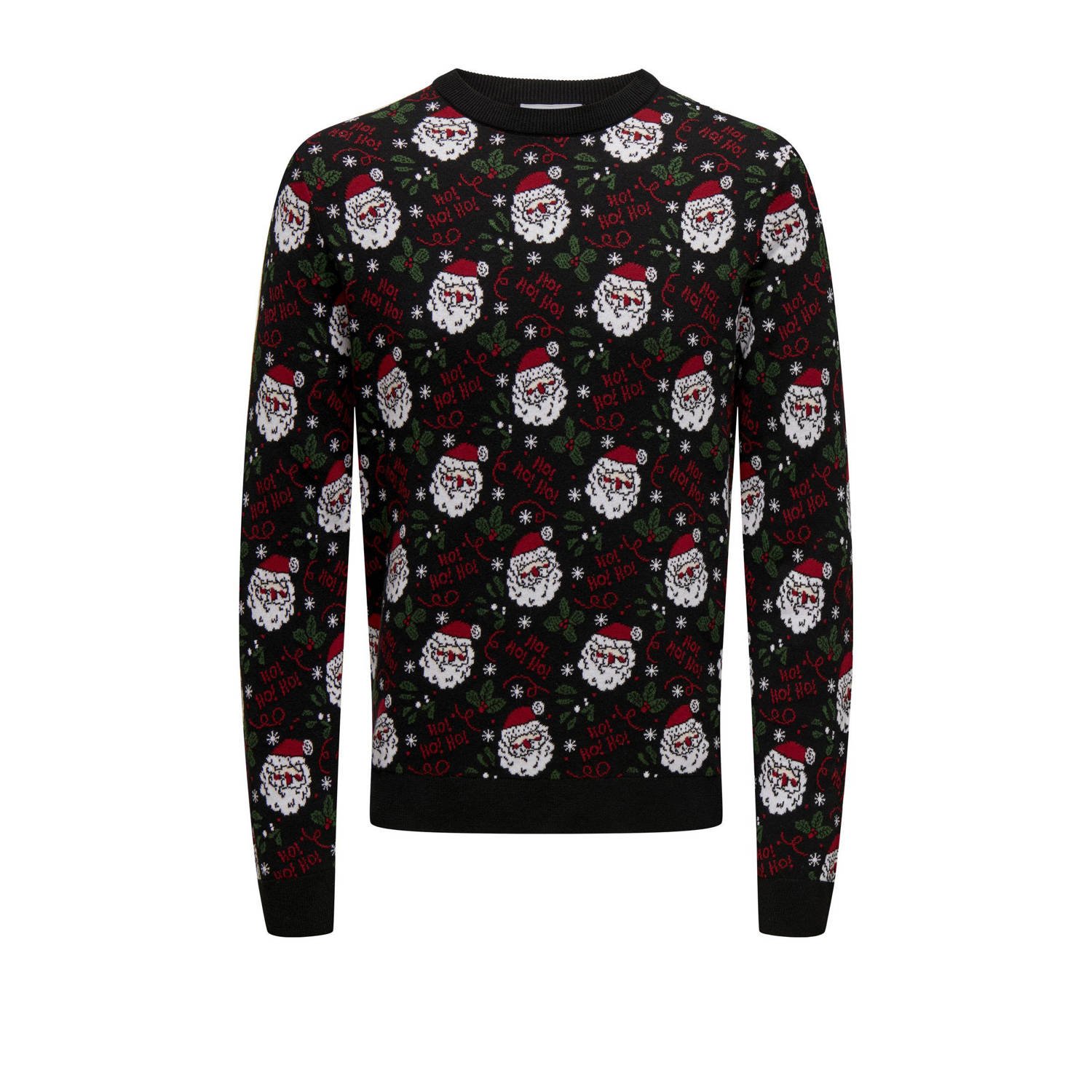 ONLY & SONS kersttrui zwart