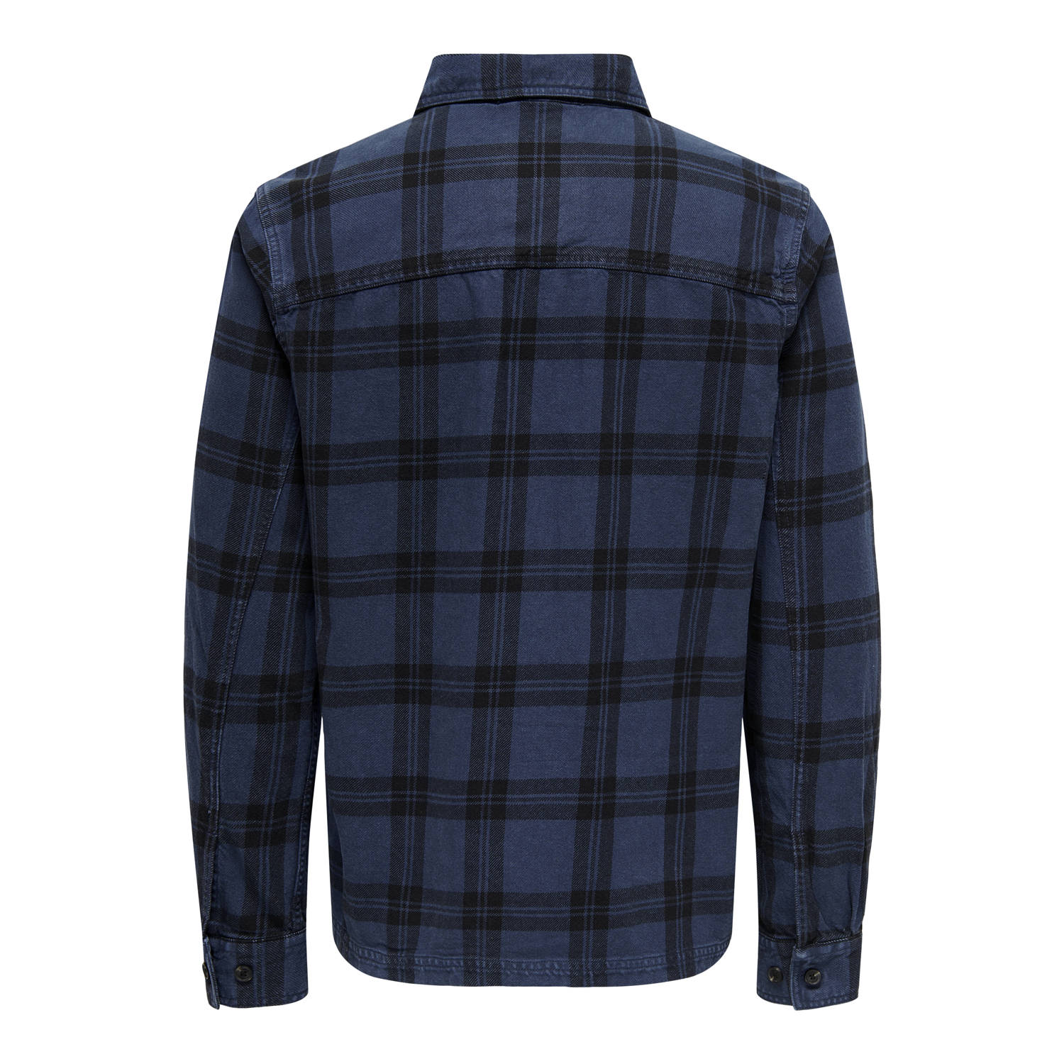 ONLY & SONS geruit overhemd ONSOLIVER donkerblauw