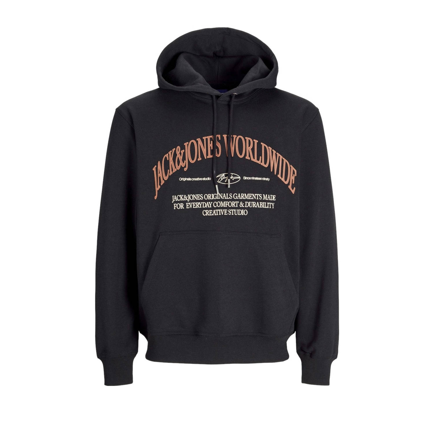 JACK & JONES PLUS SIZE hoodie zwart