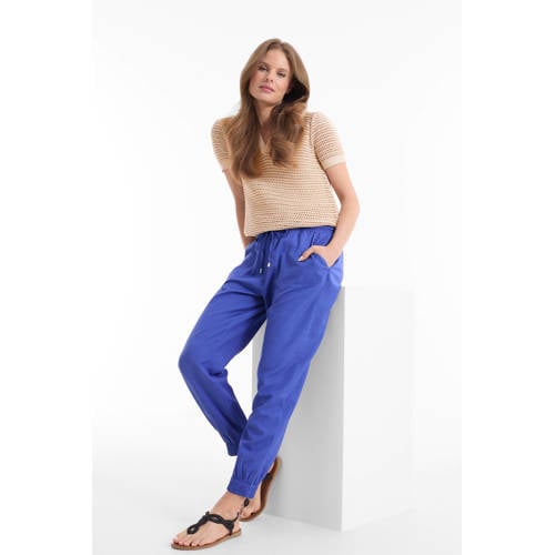 anytime jogger met linnen blauw afbeelding