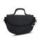 Manfield leren crossbody tas zwart