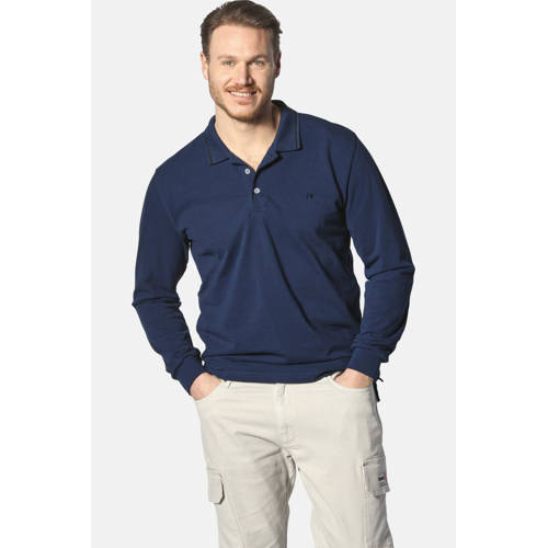 Jan Vanderstorm polo ELLIS Plus Size blauw afbeelding