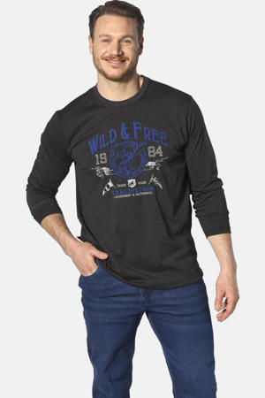 longsleeve STAAF Plus Size grijs