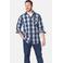 Jan Vanderstorm casual overhemd blauw