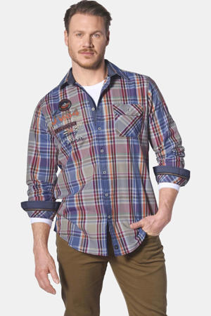 casual overhemd blauw