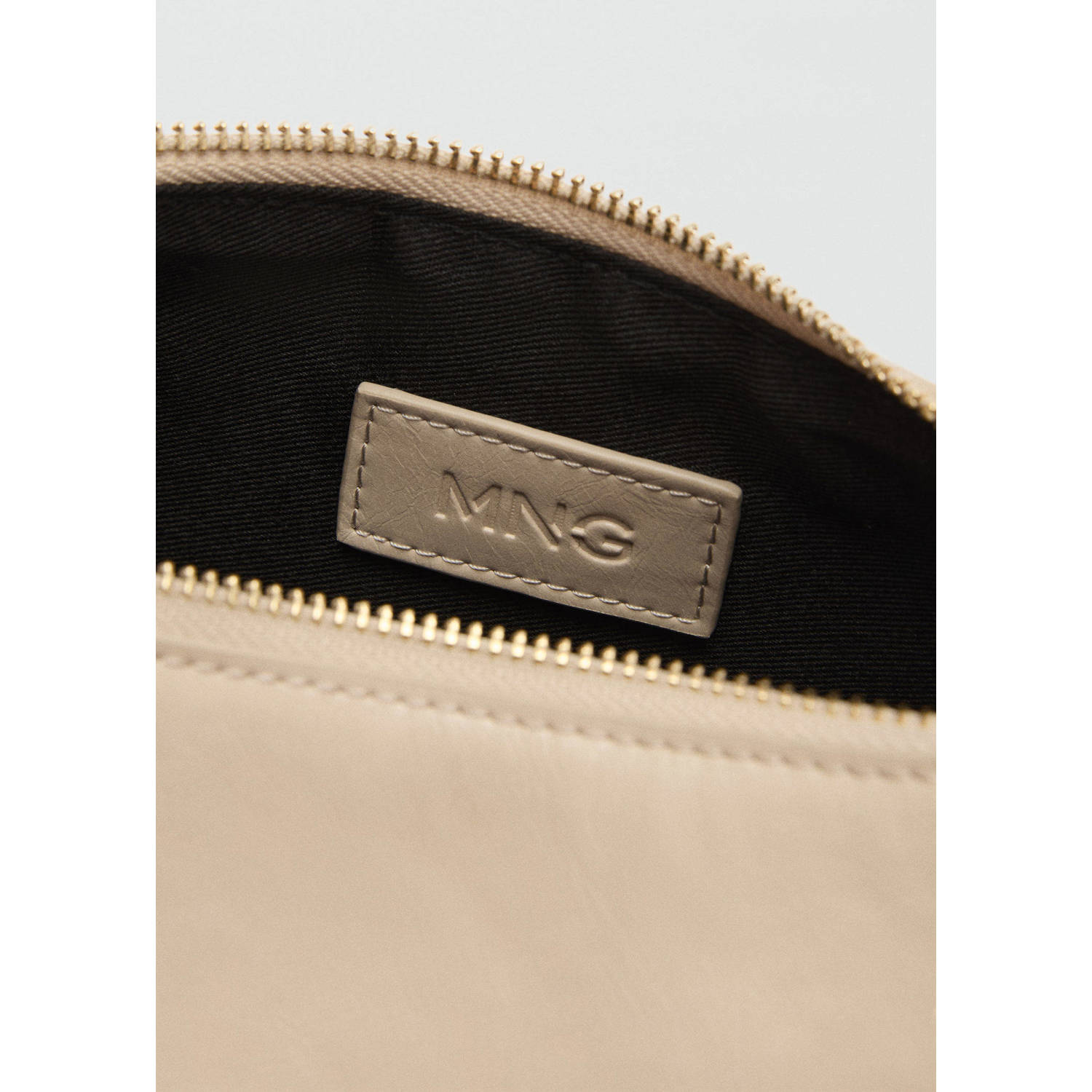 Mango schoudertas beige