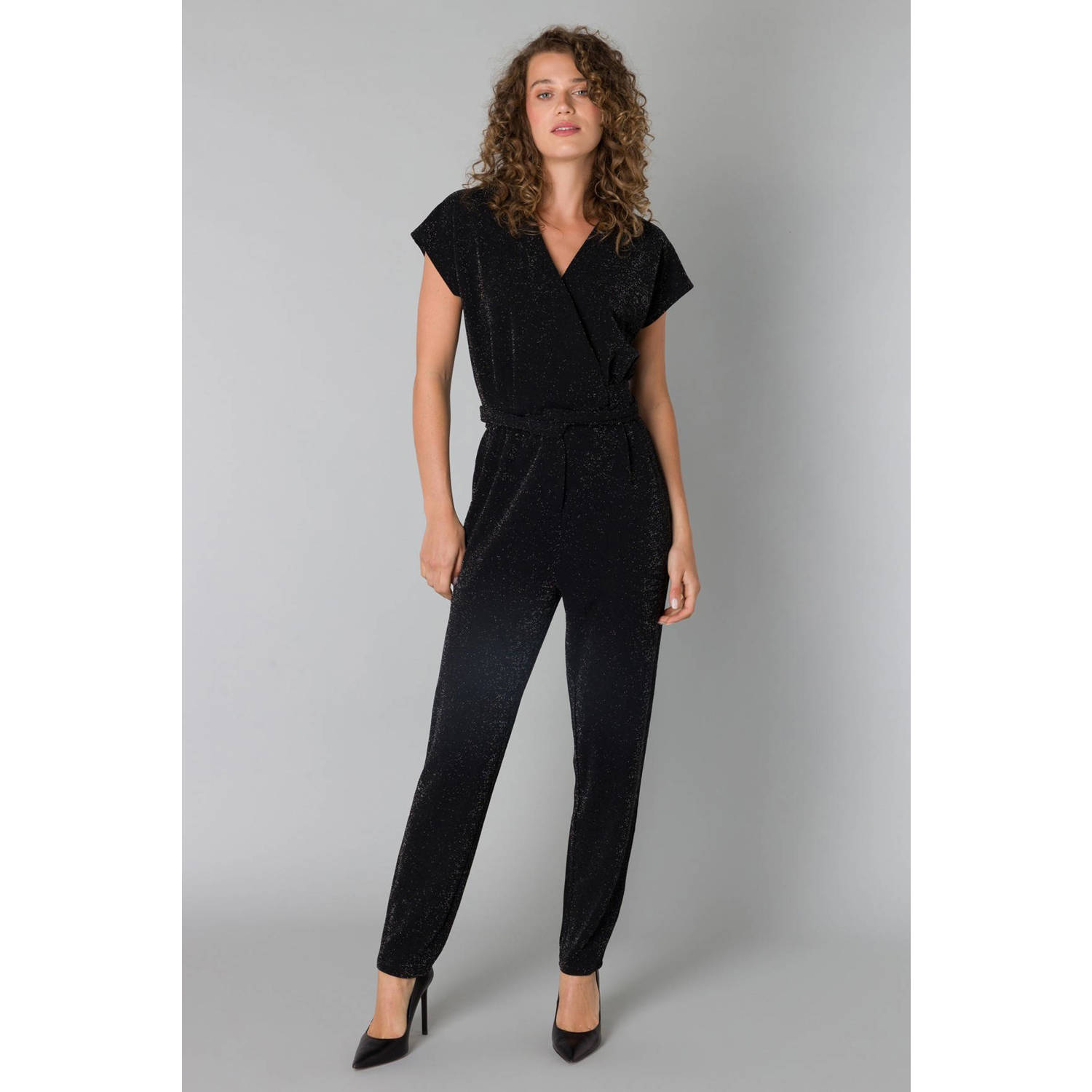 Yest jumpsuit zwart zilver