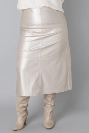 imitatieleren imitatieleren rok zilver