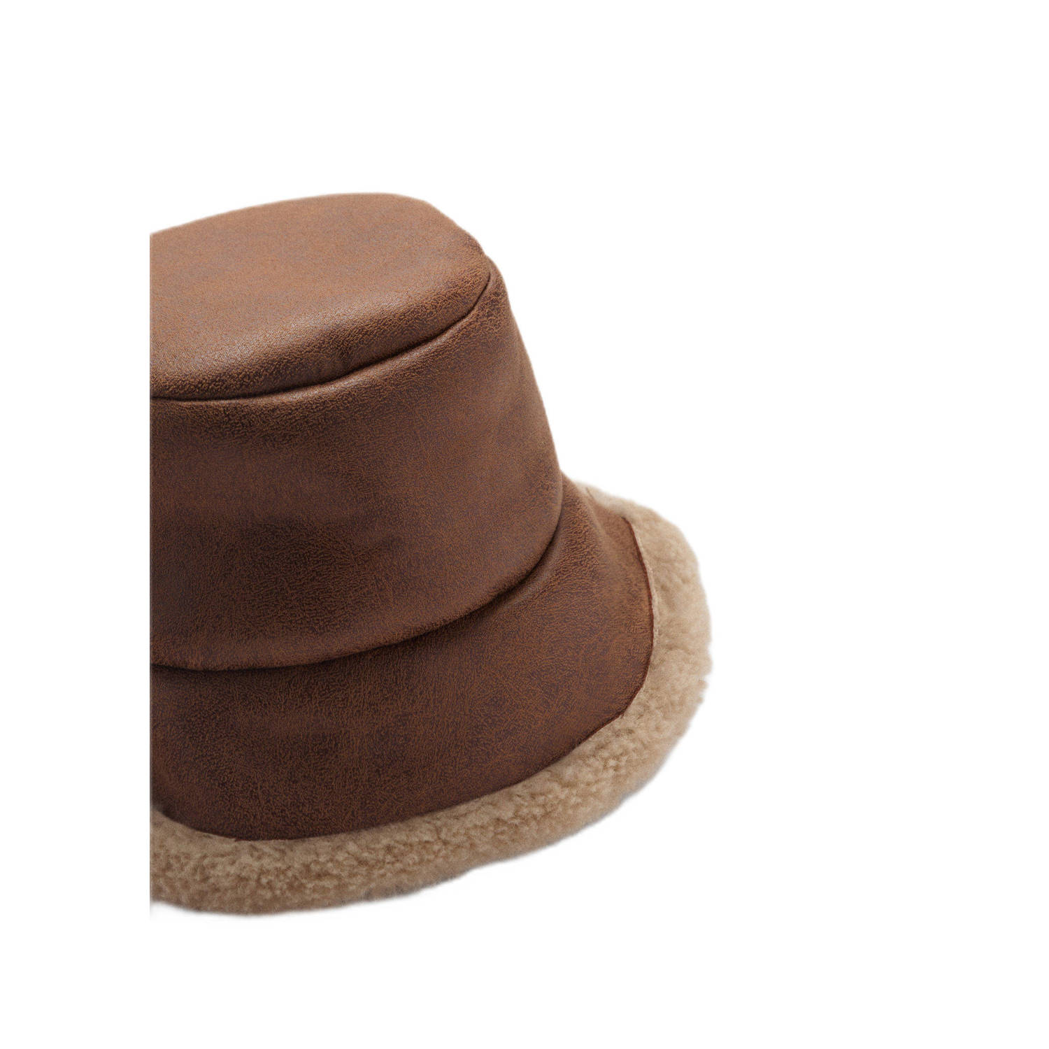 Mango bucket hat bruin