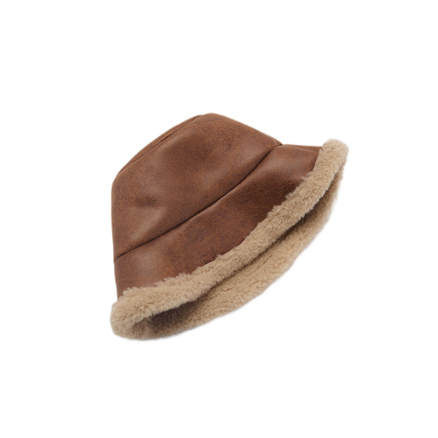 Mango bucket hat bruin
