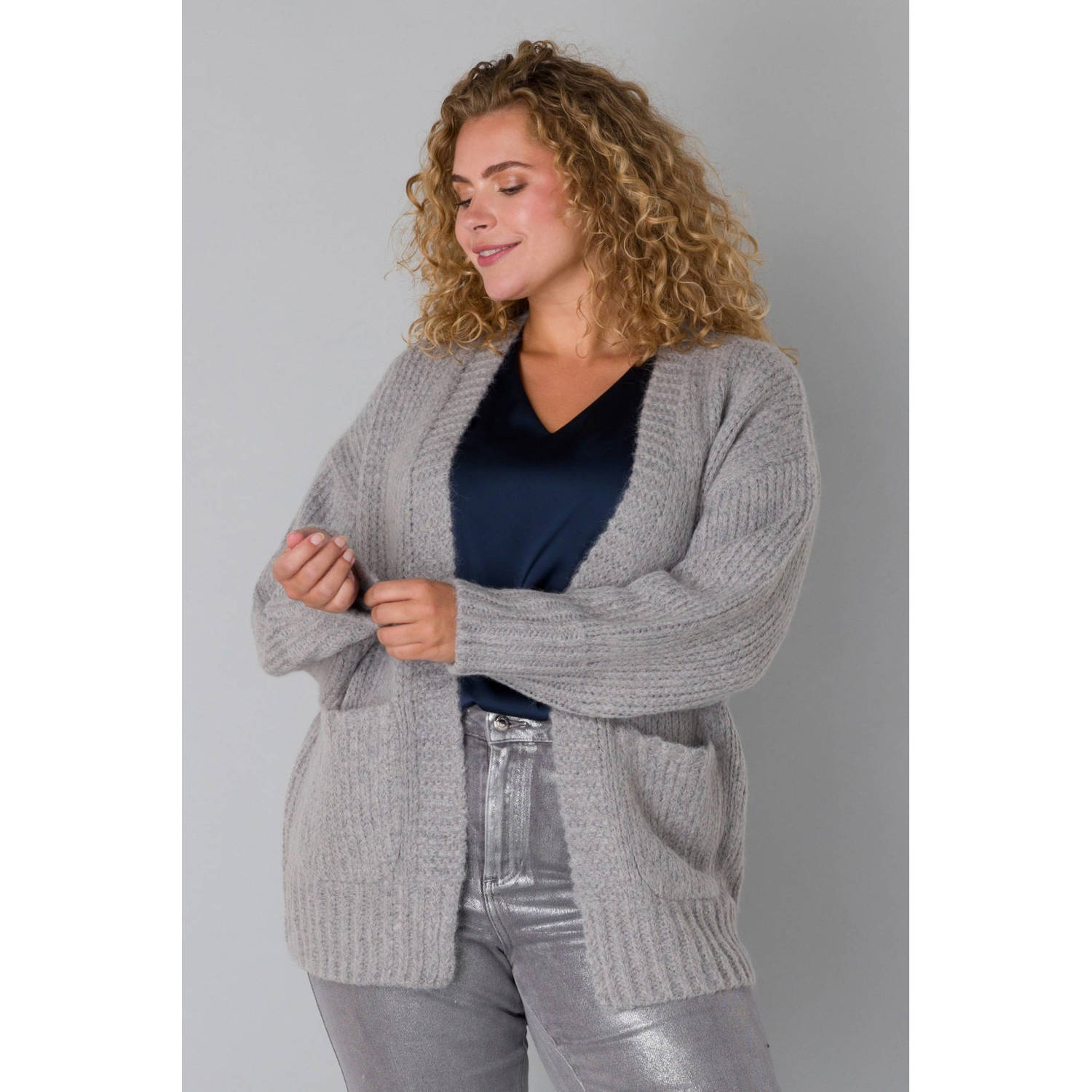 Yesta vest light grey melange