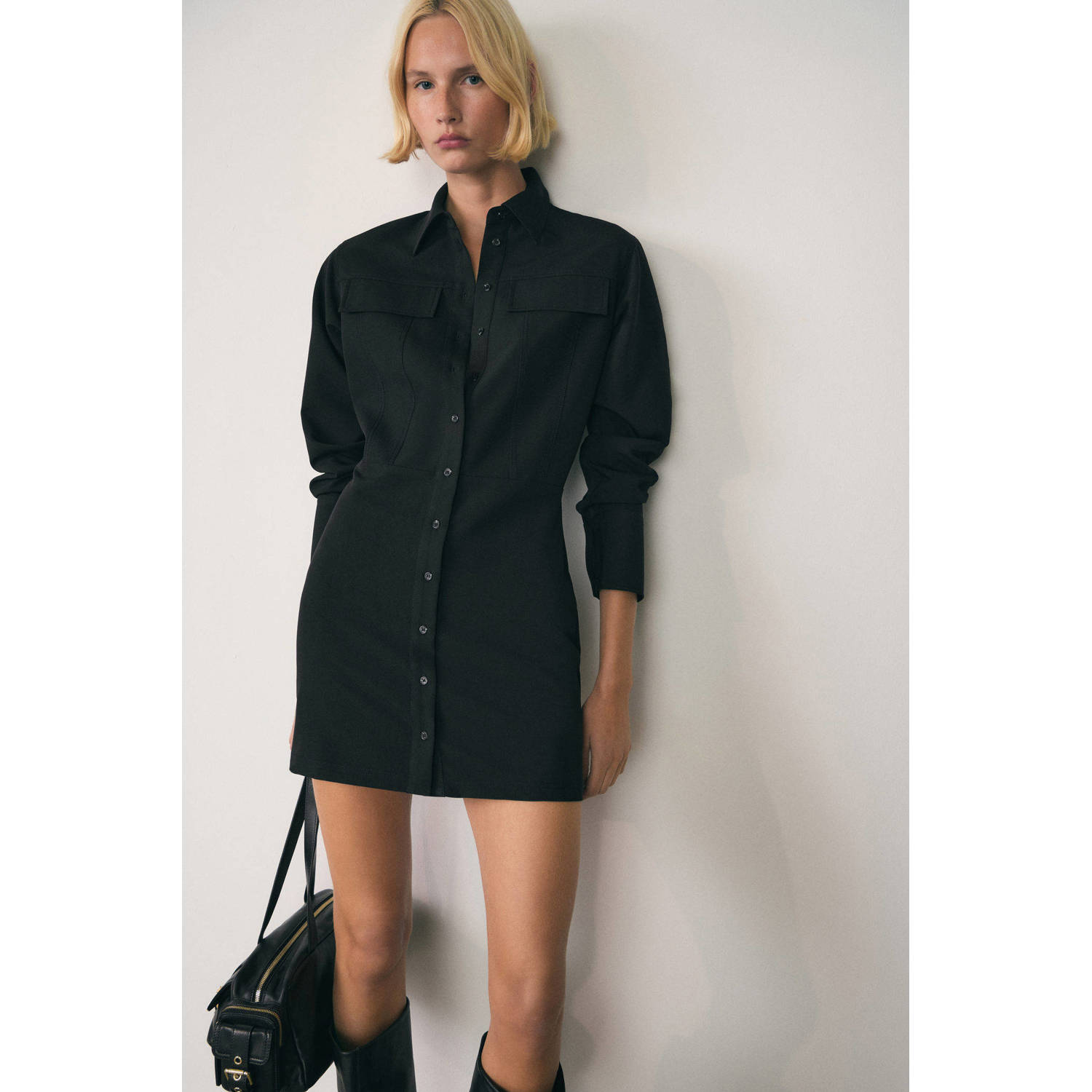 Mango blousejurk zwart