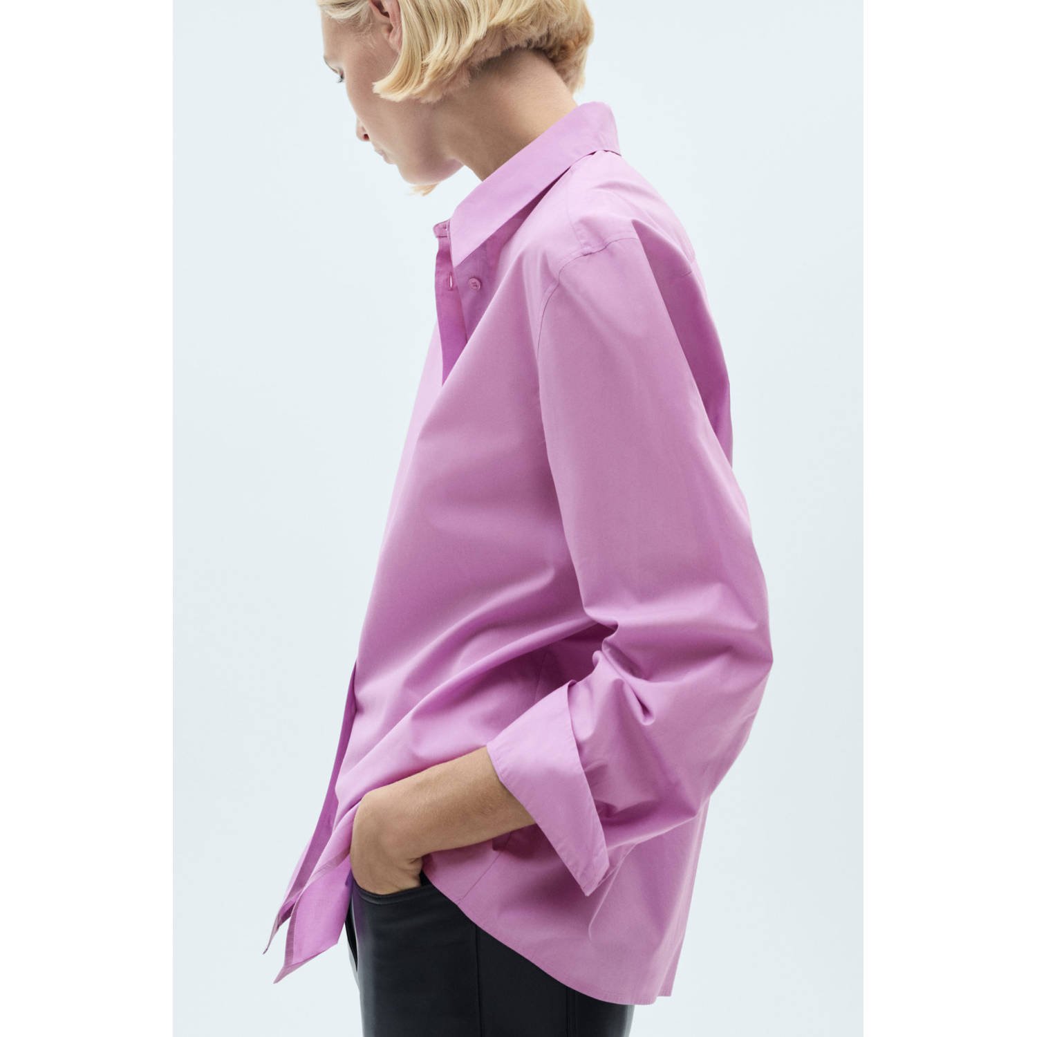 Mango blouse roze