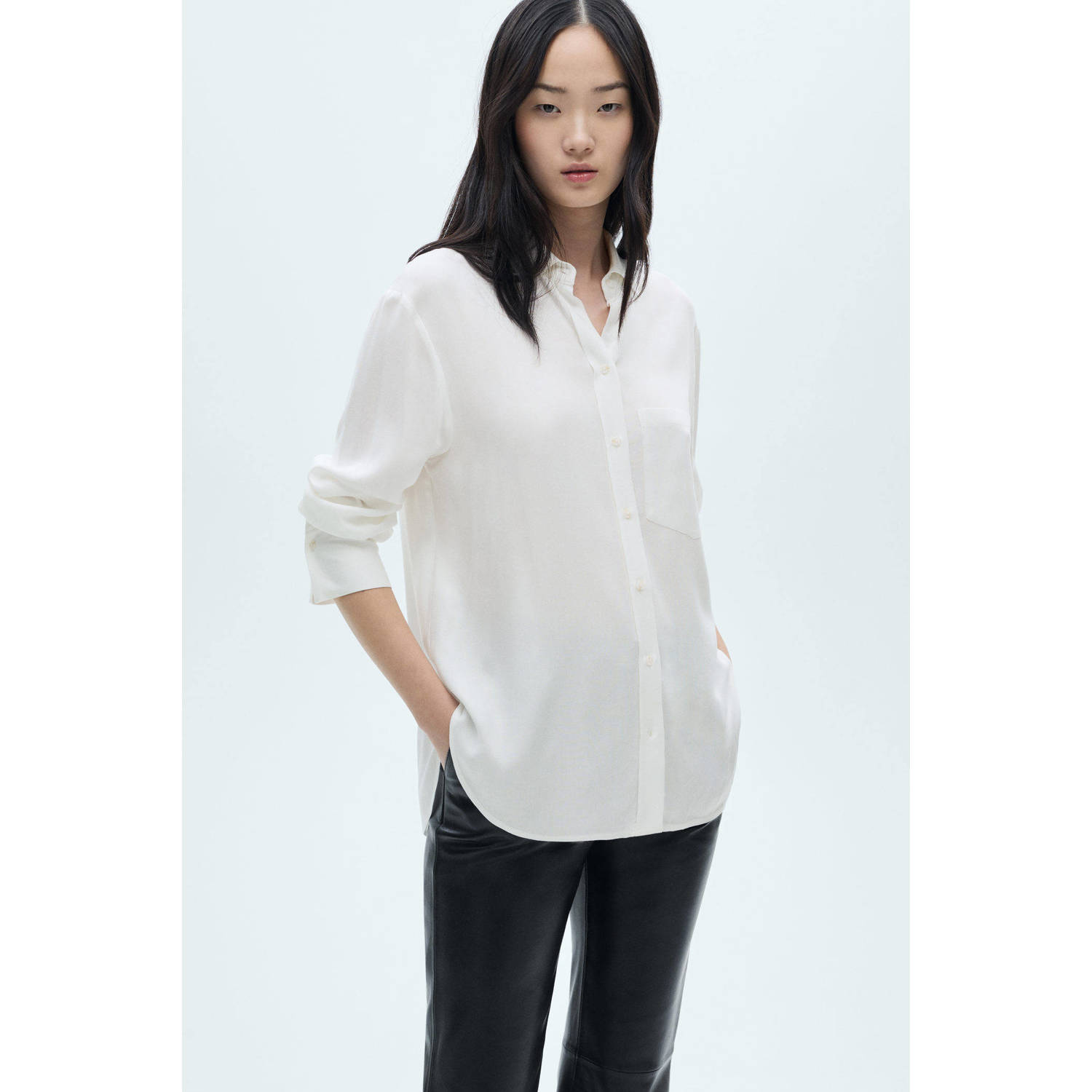 Mango blouse ecru