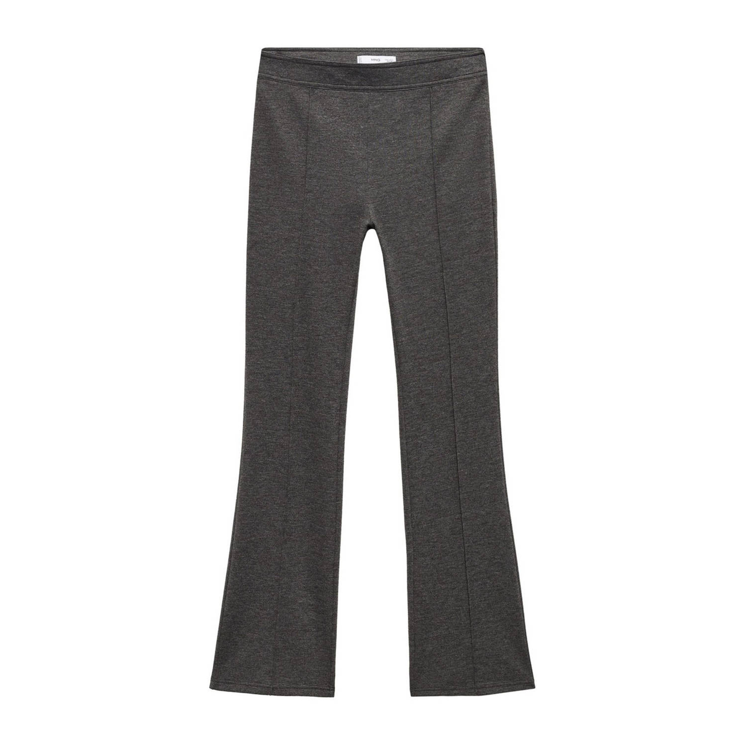 Mango low waist flared broek grijs