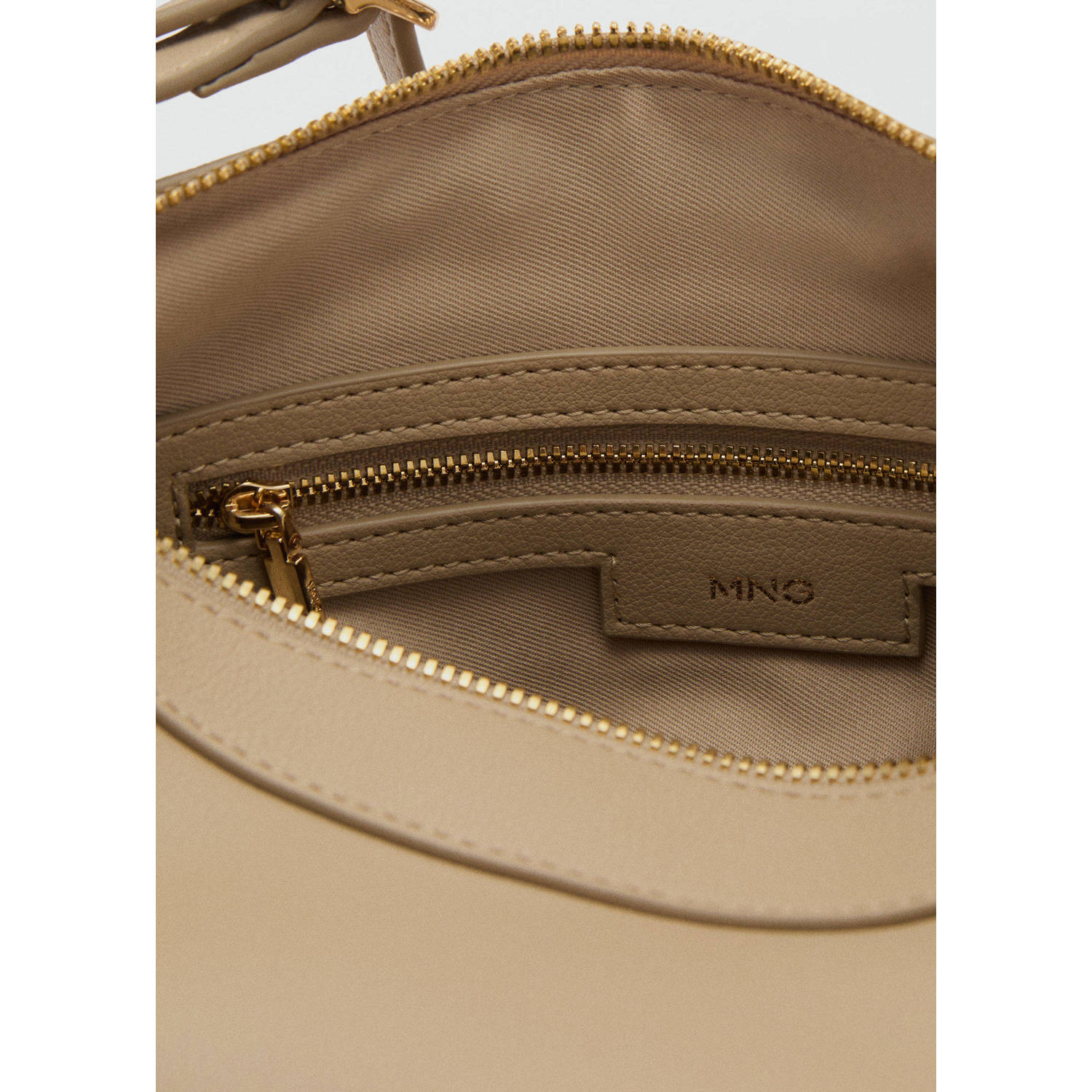 Mango crossbody tas beige