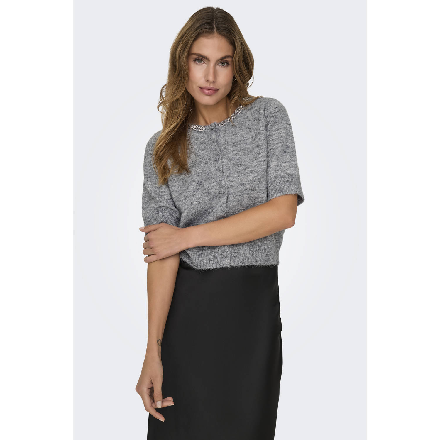 JDY vest ALVA grijs