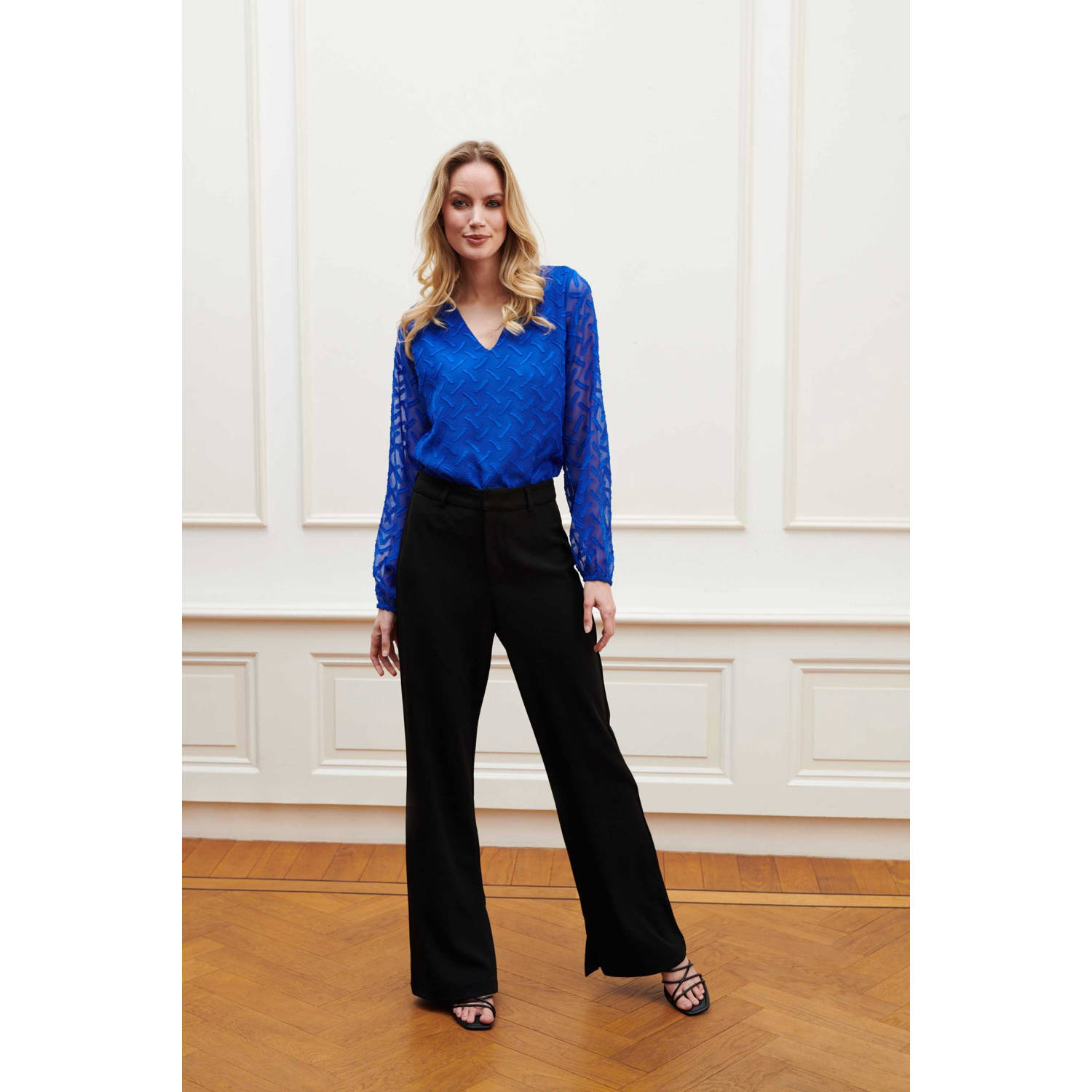Lofty Manner blousetop blauw