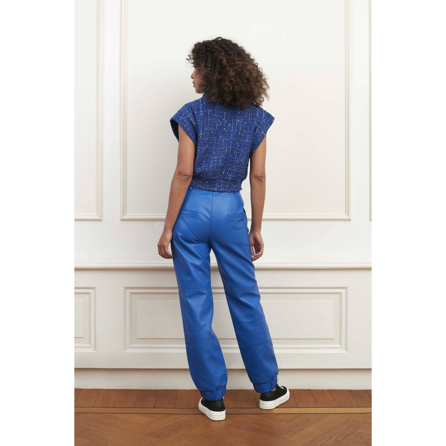 Lofty Manner gemêleerd gilet Ayla blauw