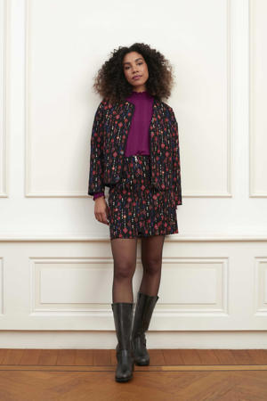 jasje Mae met all over print zwart/multi