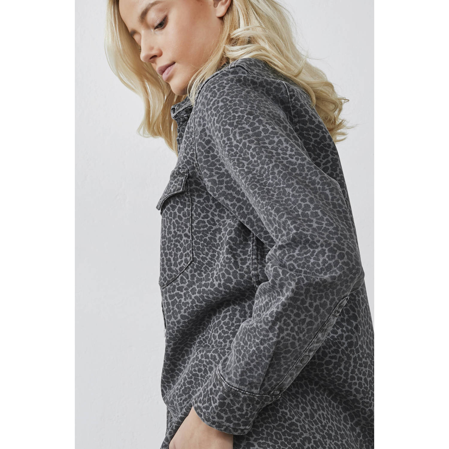 SisterS Point blouse grey denim