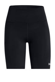 thumbnail: Zwart en witte dames Under Armour sportshort Motion Bike Short EMEA van polyester met slim fit en regular waist