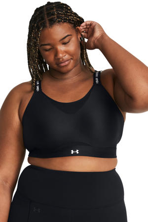 Plus Size sportbh zwart/wit