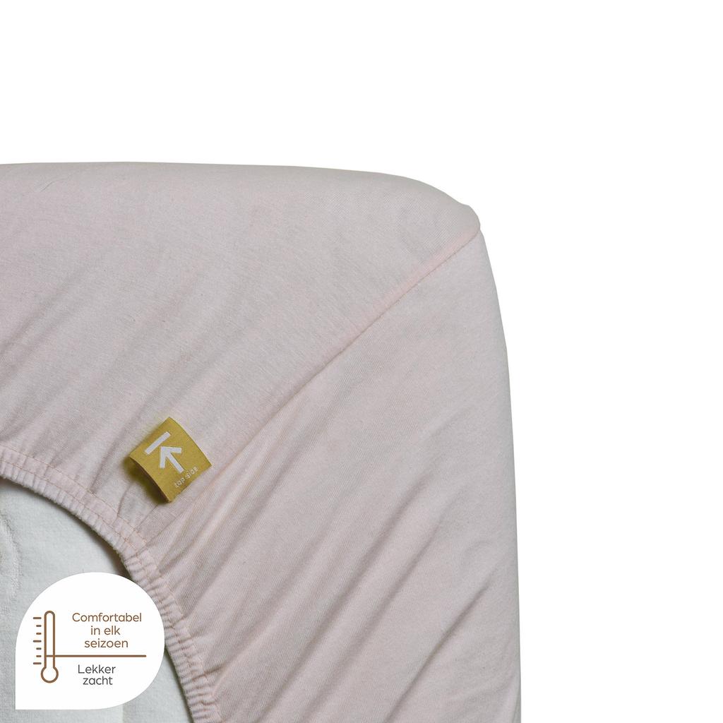 Beddinghouse jersey hoeslaken - zacht roze