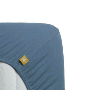 jersey hoeslaken - blauw