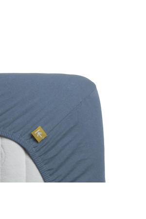jersey hoeslaken - blauw