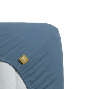 jersey hoeslaken - blauw