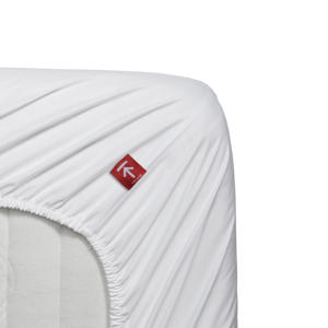 percale katoen topper hoeslaken - wit (16 cm hoog)