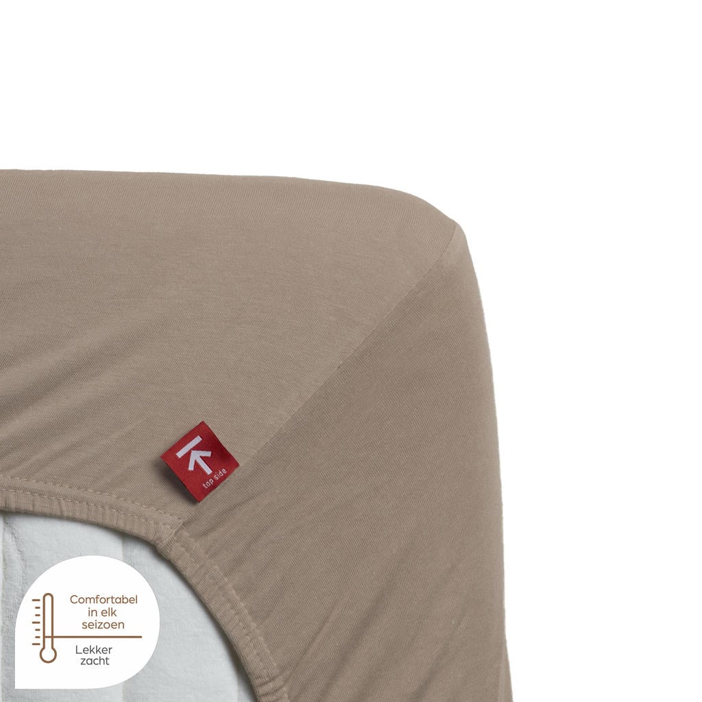 Beddinghouse premium jersey stretch hoeslaken - taupe