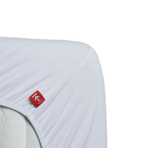 Beddinghouse premium jersey stretch topmatras split - wit afbeelding