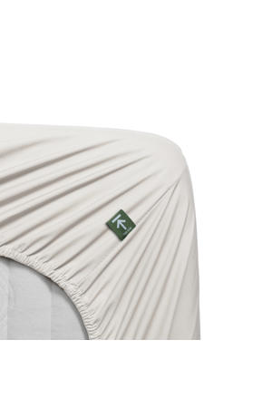 percale katoenen hoeslaken - gebroken wit