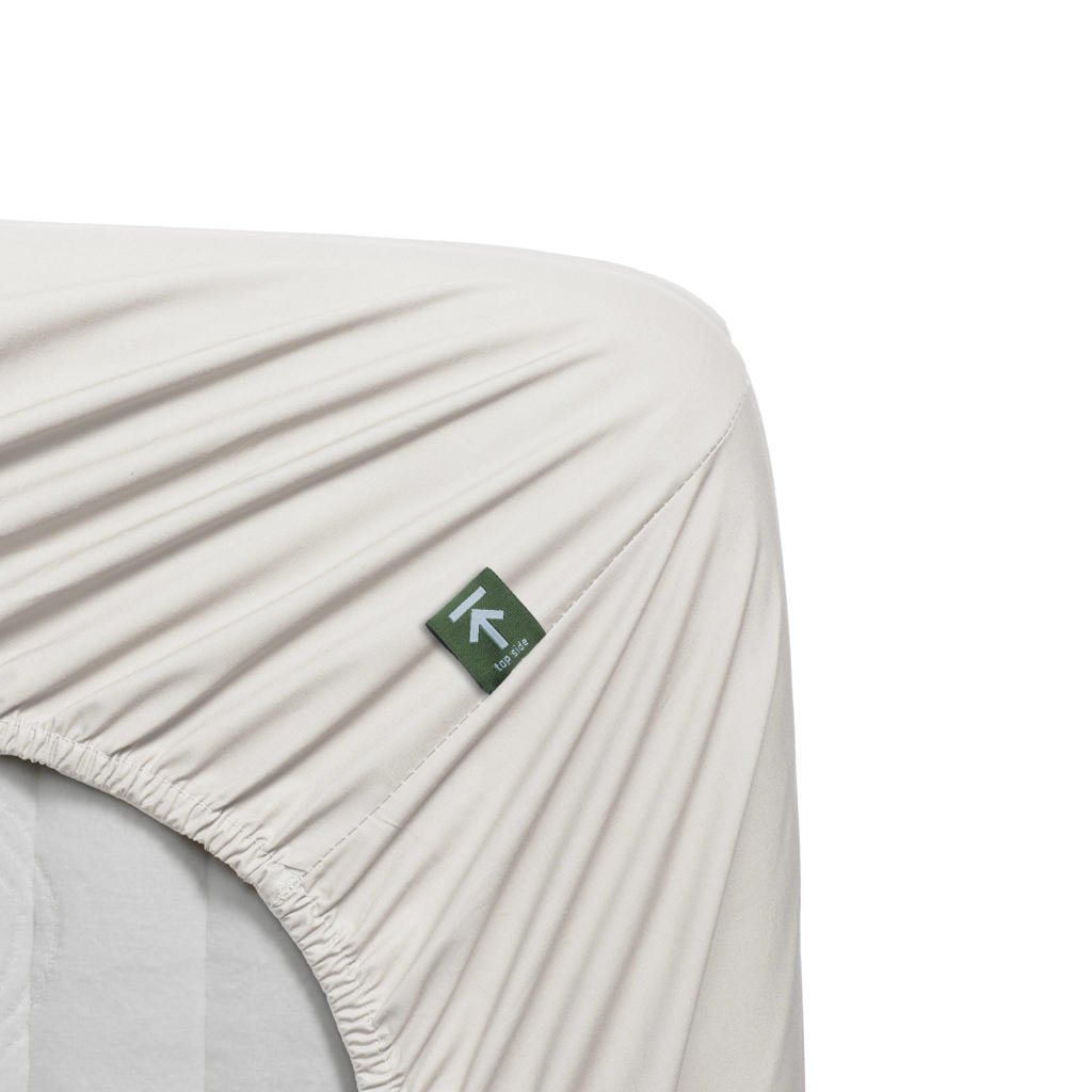 Beddinghouse percale katoenen hoeslaken - gebroken wit