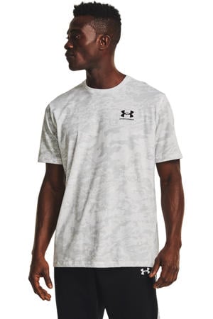 T-shirt ABC Camo wit/grijs