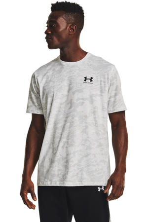 T-shirt ABC Camo wit/grijs