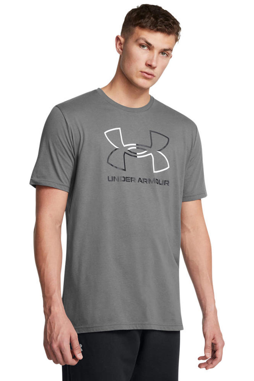 Under Armour sportshirt Core Graphics - antraciet