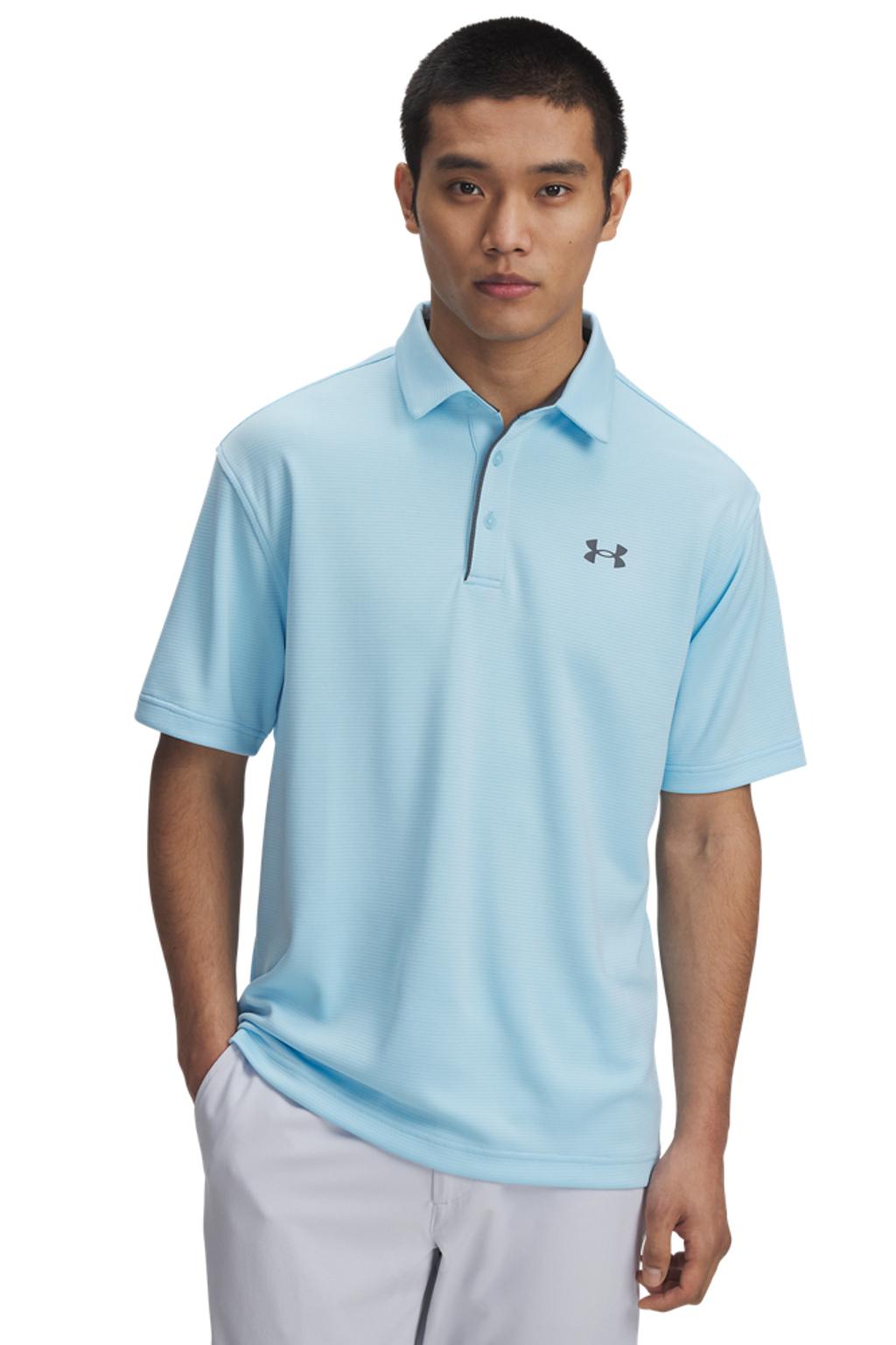 Under Armour golfpolo Tech Polo lichtblauw