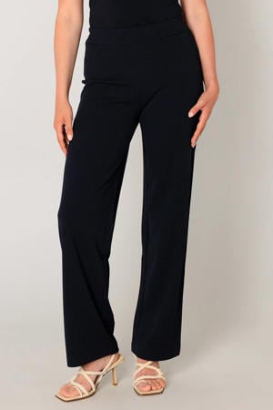 wide leg high waist broek