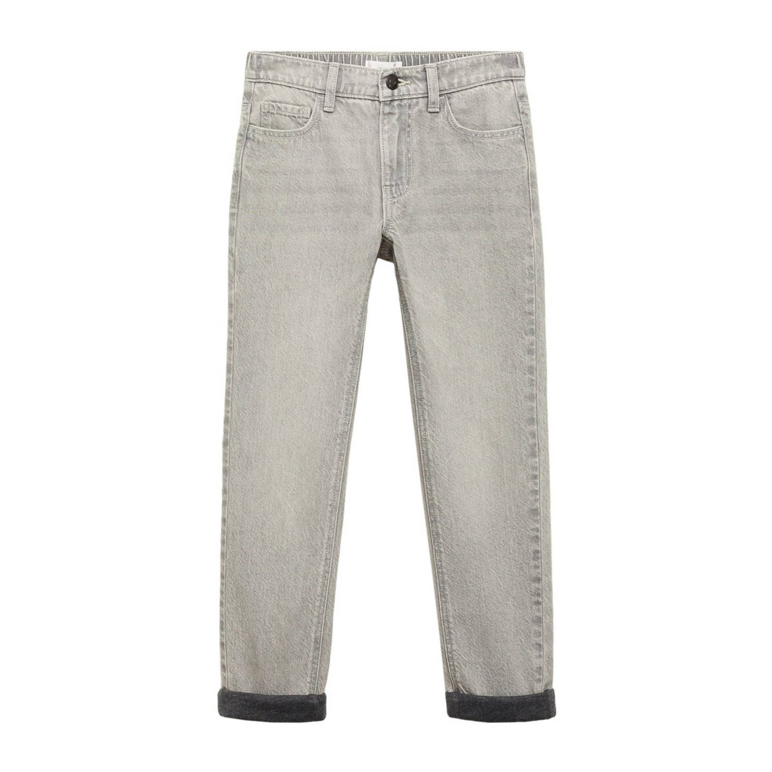 Mango Kids regular fit jeans grey denim